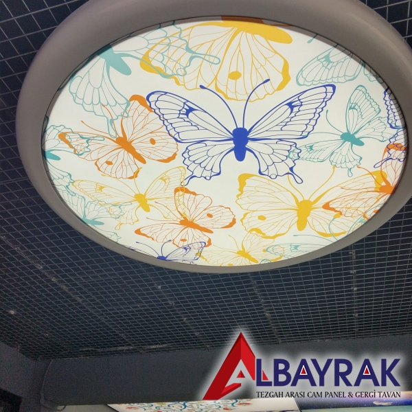 Hazır gergi tavan,gergi tavan avize,gergi tavan aydınlatma.