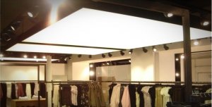 Transparan gergi tavan 